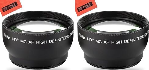43mm 2.2X Telephoto Lens for Canon Vixia HF R80, HF R82, HF R800, HF R70, HF R72, HF R700, HF R30, HF R32, HFM40, HFM41, HFM50, HFM52, HFM400, HFM500 Camcorder in Kuwait