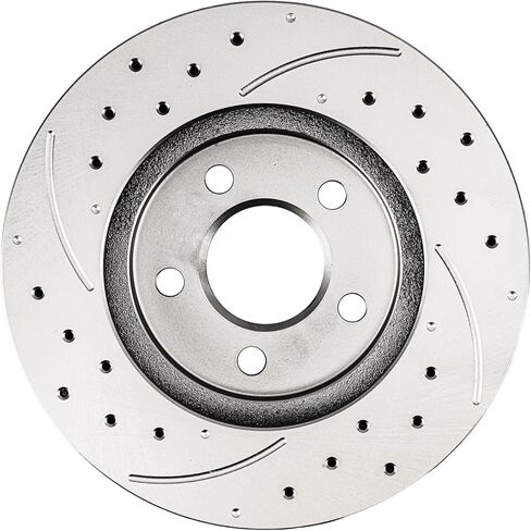 KAX Front 34364 قرص الفرامل الدوار يناسب Ford Escape 2013-2019، Ford C-Max 2013-2017، فولفو S40 2004-2011، فولفو C70 2006-2012، فولفو C30 2008-2013، فولفو V50 2005-2011، قطعتان in Saudi Arabia