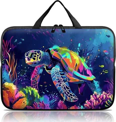 14 15 15.4 15.6 inch Laptop Handle Bag Computer Bag, Pouch Holder Notebook Sleeve Cover Soft Case Compatible for Dell,Lenovo,Toshiba HP, Asus Notebook-Frog Play Guitar in Saudi Arabia
