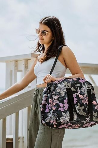 Roxy Feel Happy Large Duffel Bag with Separate Compartment for Shoes in Saudi Arabia