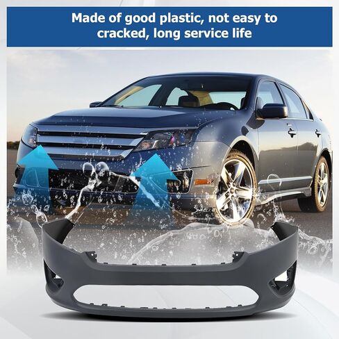 WFLNHB Plastic Front Bumper Cover Upper Primed Replacement for Fusion 2010-2012 FO1000650 AE5Z17D957BAPTM in Saudi Arabia