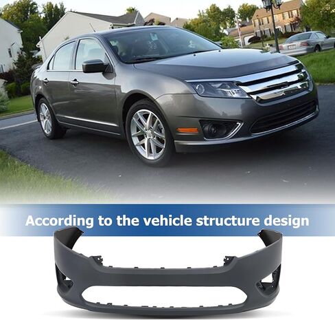 WFLNHB Plastic Front Bumper Cover Upper Primed Replacement for Fusion 2010-2012 FO1000650 AE5Z17D957BAPTM in Saudi Arabia