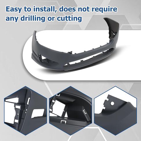 WFLNHB Plastic Front Bumper Cover Upper Primed Replacement for Fusion 2010-2012 FO1000650 AE5Z17D957BAPTM in Saudi Arabia
