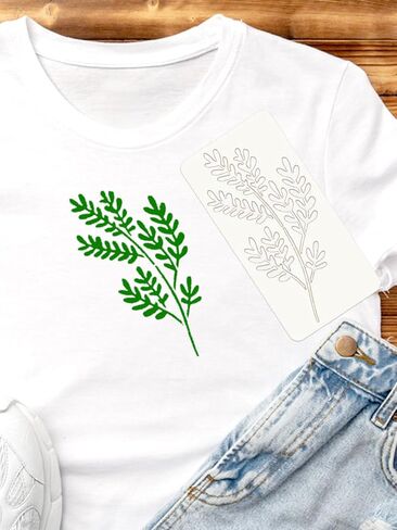 18 PCS Stencils for Painting on Wood, Flower and Leaf Stencils for Painting, Plastic Stencil for Crafts Reusable for Home Decor and DIY Projects in Saudi Arabia