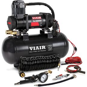 VIAIR TLC PLUS Portable Automatic Air Compressor Kit, Tire Inflator for Off Road, Overland, RV, Bike, Automotive Tire Inflation up to 31", Tubeless compatible, 120 PSI Rated (00190) in Kuwait