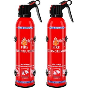 4 Pack ABC Fire Extinguishers for Home & Vehicle, 600ml Dry Chemical Fire Extinguisher with Mounting Bracket – Ideal for Kitchen, Car, Boat, RV & Business Safety in Kuwait