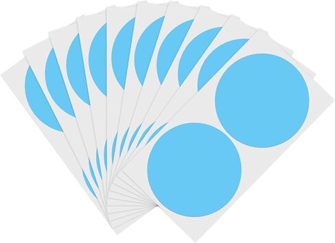 PATIKIL 4 Inch Round Label Sticker, 100Pcs Removable Colorful Dot Stickers Labels Self Adhesive Circle Tags for Office Price Tags Storage Boxes Notebooks, Light Purple in Saudi Arabia