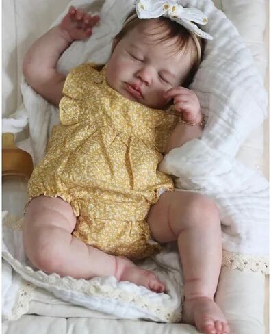 Anano Lifelike Reborn Baby Dolls Silicone Full Body Girls 20 Inch Squishy Silicone Babies That Looks Like Real Newborn Reborn Toddler Dolls Anatomically Correct Realistic Infant for Kids 3+ in Saudi Arabia