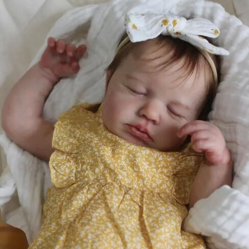 Anano Lifelike Reborn Baby Dolls Silicone Full Body Girls 20 Inch Squishy Silicone Babies That Looks Like Real Newborn Reborn Toddler Dolls Anatomically Correct Realistic Infant for Kids 3+ in Saudi Arabia