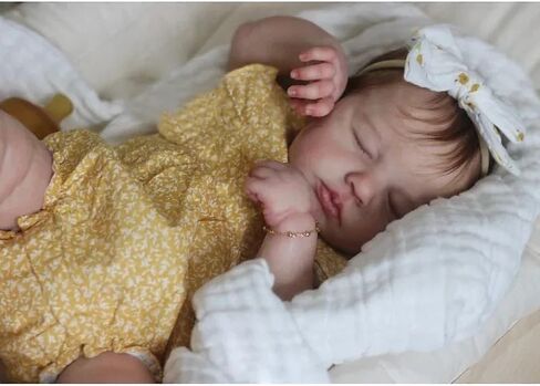 Anano Lifelike Reborn Baby Dolls Silicone Full Body Girls 20 Inch Squishy Silicone Babies That Looks Like Real Newborn Reborn Toddler Dolls Anatomically Correct Realistic Infant for Kids 3+ in Saudi Arabia