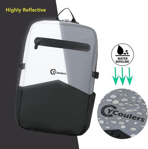 Reflect 360 safety Highly Reflective Water Resistant Backpack/Rucksack,20L with laptop compartment Great for Travel, Commuting,Sports,Cycling in Saudi Arabia