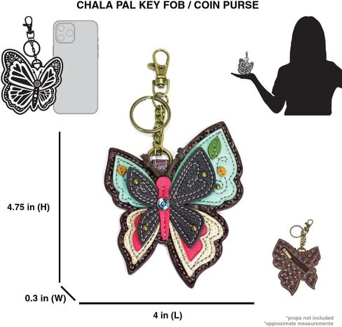 Chala Tropical Tree Frog Whimsical Key Chain Coin Purse Bag Fob Charm in Kuwait