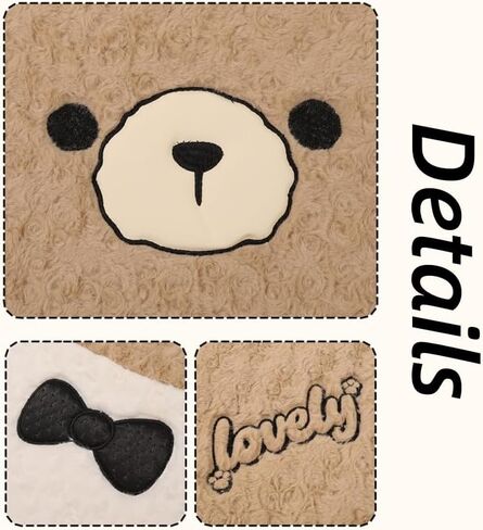 غطاء مقعد السيارة للسيارات، وسادة مقعد السيارة الأمامية والخلفية من القطيفة على شكل دب كرتوني مع وسائد داعمة لمسند الرأس وأغطية حماية مقاعد السيارة العالمية (بني، 7 قطع) in Kuwait