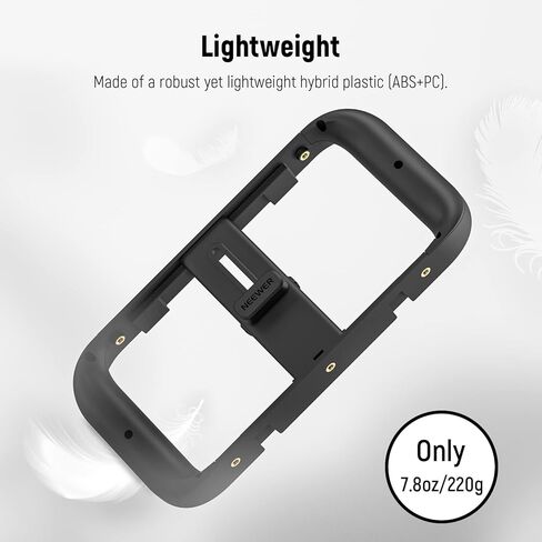 NEEWER Universal Smartphone Video Rig with Handles, 67mm Filter Adapter, Anti Drop Cold Shoe for DJI Mic, Phone Cage Stabilizer for Video Recording for iPhone 15 Pro Max S23 Ultra Pixel 8 Pro, PA017 in Saudi Arabia