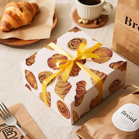 WRAPAHOLIC Bread Wrapping Paper Roll - Mini Roll - 17 Inch x 16.5 Feet - French Croissant Bread Bakery Wrapping Paper for Birthday, Baking Lover, Baby Shower, Tea Party in Saudi Arabia