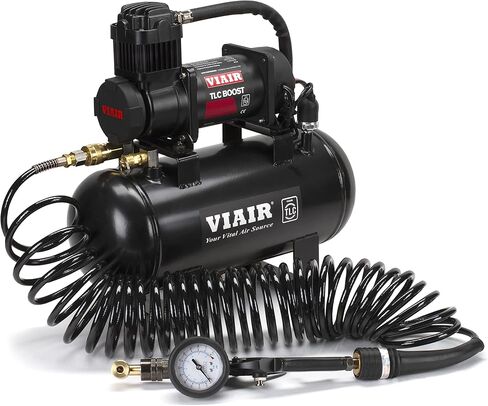 VIAIR TLC PLUS Portable Automatic Air Compressor Kit, Tire Inflator for Off Road, Overland, RV, Bike, Automotive Tire Inflation up to 31", Tubeless compatible, 120 PSI Rated (00190) in Kuwait