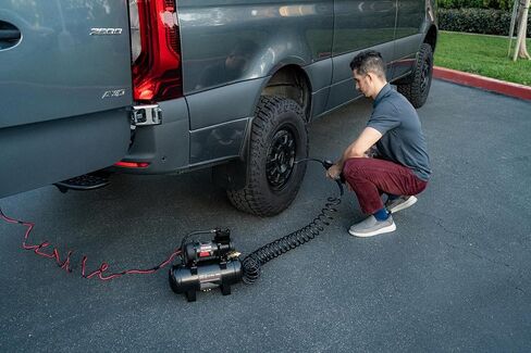 VIAIR TLC PLUS Portable Automatic Air Compressor Kit, Tire Inflator for Off Road, Overland, RV, Bike, Automotive Tire Inflation up to 31", Tubeless compatible, 120 PSI Rated (00190) in Kuwait