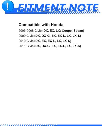 مجموعة وسادات الفرامل والدوارات Anpulsero الأمامية المتوافقة مع هوندا سيفيك 2006-2011، مجموعات فرامل بديلة للسيارات زيت مضاد للصدأ 31311 D1578-8791 دوارات محفورة ومشقوقة 261.7 مم (10.3 بوصة) in Kuwait