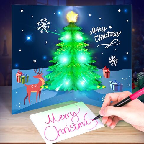 Christmas Cards, MUSIC & LIGHTS Pop-up 3D Merry Christmas Card, Nativity of Jesus Christmas Card, Christmas Gifts for Women Men Kids Mom Dad, Christmas Greeting Card with Envelopes in Saudi Arabia