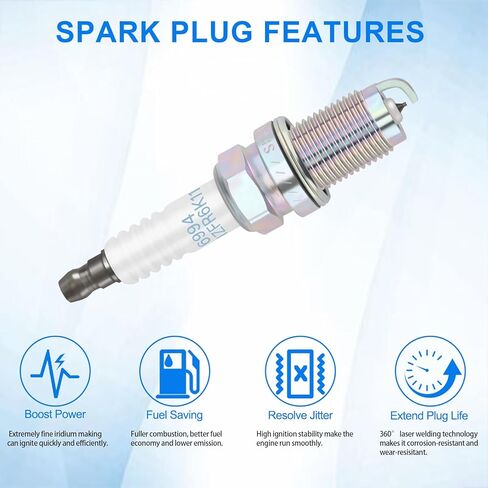 9029 Automotive Replacement Spark Plugs Nickel Pack of 4 for Nissan for Altima 2007-2013 for Rogue 2008-2013 for Rogue Select 2014-2015 for Sentra 2007-2019 Replaces 22401-JA01B in Kuwait