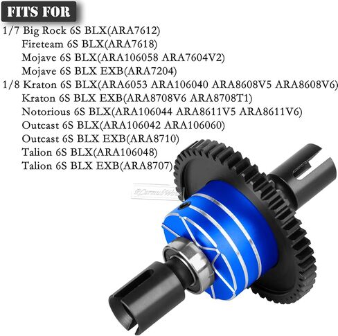 مجموعة فرق مركزية محدودة الانزلاق 50T جزء ترقيات لـ 1/8 Kraton/Outcast/Talion 6S BLX EXB، سيئ السمعة 6S BLX، 1/7 Mojave 6S BLX EXB، BigRock/Fireteam 6S BLX، معدن 50T Diff Gear، وردي in Saudi Arabia
