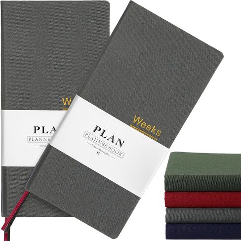 1 Pcs Weeks Planner Gift for Christmas, A6 / 3.9x7.4 inch Portable Planner Undated Pocket Size Calendar Year Month Week Mini Slim Notebook Journal Schedule for Traveler Office (Olive Green) in Saudi Arabia