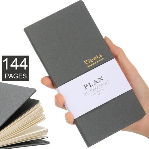 1 Pcs Weeks Planner Gift for Christmas, A6 / 3.9x7.4 inch Portable Planner Undated Pocket Size Calendar Year Month Week Mini Slim Notebook Journal Schedule for Traveler Office (Olive Green) in Saudi Arabia