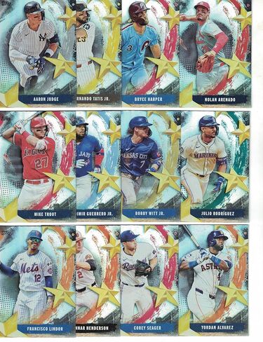 2025 Topps Baseball (Series 1) Stars of MLB Complete Insert Set (1-30) *Plus* The 2025 Topps (Series 1) NL/AL League Leader Set of (10) Cards! Loaded with Star Players! in Saudi Arabia