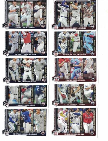 2025 Topps Baseball (Series 1) Stars of MLB Complete Insert Set (1-30) *Plus* The 2025 Topps (Series 1) NL/AL League Leader Set of (10) Cards! Loaded with Star Players! in Saudi Arabia