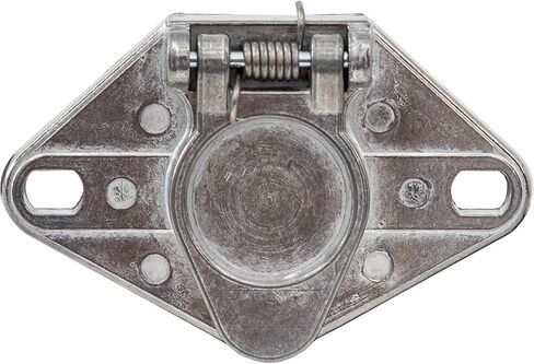 Buyers Products TC2061 6-Way Die-Cast Metal Trailer Connector, Trailer Side Connector, 6 Round Pin Style, Spring Style Cable Guard, Truck & Trailer Accessories in Saudi Arabia