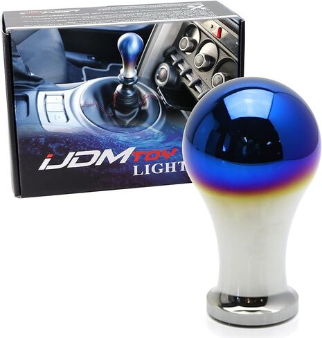 مقبض ناقل الحركة iJDMTOY JDM بلمسة نهائية من التيتانيوم المحروق، متوافق مع معظم السيارات ذات 6 سرعات، 5 سرعات، 4 سرعات يدوية أو أوتوماتيكية، إلخ in Saudi Arabia