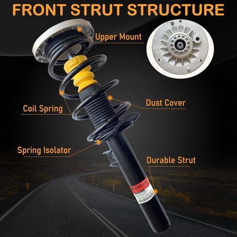 مجموعة دعامات ممتص الصدمات الخلفية مع VDC لسيارات BMW F06 F10 F11 F12 F13 F18 2WD xDrive، لسيارات BMW 528i 535i 550i 2011-2016، لسيارات BMW 640i 650i 2013-2019 33526784015 33526784019 يسار & صحيح in Kuwait
