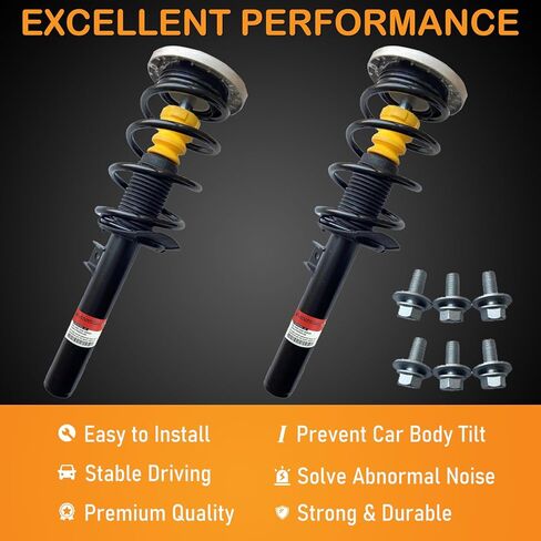 مجموعة دعامات ممتص الصدمات الخلفية مع VDC لسيارات BMW F06 F10 F11 F12 F13 F18 2WD xDrive، لسيارات BMW 528i 535i 550i 2011-2016، لسيارات BMW 640i 650i 2013-2019 33526784015 33526784019 يسار & صحيح in Kuwait