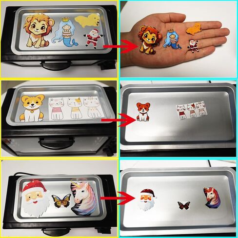 أوراق دينك المنكمشة القابلة للطباعة بنفث الحبر، عدد 50، أوراق بلاستيكية بيضاء قابلة للطباعة للطابعة النافثة للحبر والأنشطة اليدوية اليدوية وهدايا عيد الأم in Kuwait