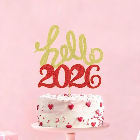 Happy New Year Cake Topper，New Year's Eve,Christmas,Happy Holidays Party Decorations ，Cheers to 2024 Cake Toppers ，2024 Happy New Year Party Decorations. (4) in Saudi Arabia