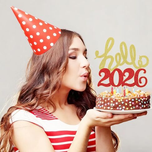 Happy New Year Cake Topper，New Year's Eve,Christmas,Happy Holidays Party Decorations ，Cheers to 2024 Cake Toppers ，2024 Happy New Year Party Decorations. (4) in Saudi Arabia