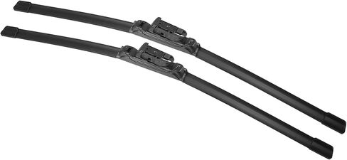 X AUTOHAUX 2pcs 22"+22" Silicone Front Windshield Wiper Blade for Chevrolet Silverado for GMC Sierra 2015-2018 Windscreen Wiper OE Replacement Set All-Seasons Top-Lock/Push Button in Saudi Arabia