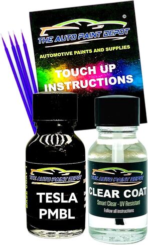 Auto Paint Depot Touch Up Paint for Tesla All Models-OBSIDIAN BLACK PMBL (All Years, All Models) Aerosol Spray with Clear Coat in Saudi Arabia