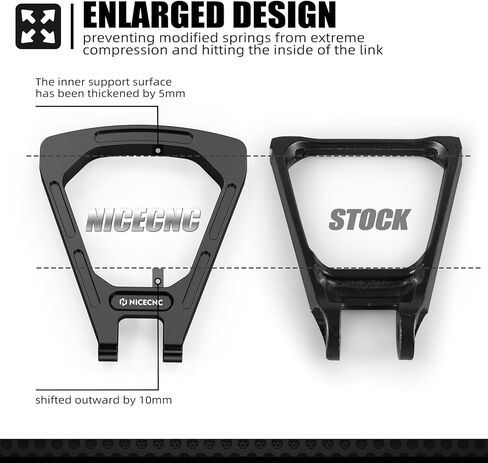 NICECNC Rear Linkage Reinforced Shock-Absorbing Triangle Bracket Compatible with Surron Light bee X/S/L1E Compatible with Segway X160/X260 See Fitment in Saudi Arabia