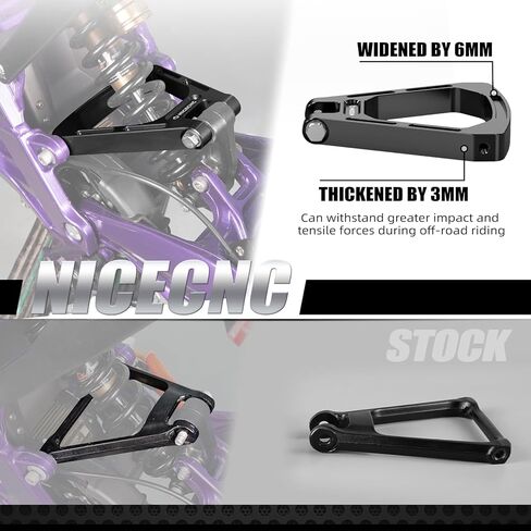 NICECNC Rear Linkage Reinforced Shock-Absorbing Triangle Bracket Compatible with Surron Light bee X/S/L1E Compatible with Segway X160/X260 See Fitment in Saudi Arabia