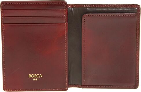 مجموعة Bosca Old Leather - محفظة جيب أمامي من جلد الكونياك مقاس واحد in Kuwait