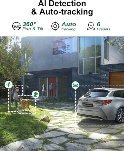 نظام كاميرا أمان لاسلكية في الهواء الطلق: [عدسة مزدوجة 4K & 10X تكبير هجين] تتبع تلقائي 4 قطع كاميرا PTZ لأمن المنزل WiFi6 10CH نظام كاميرا أمان NVR CCTV قابل للتوسيع مع محرك أقراص ثابتة سعة 1 تيرابايت in Kuwait
