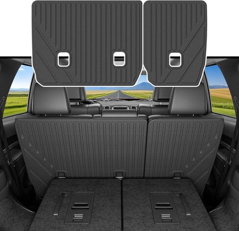 6 Seats Floor Mat Compatible with 2016-2024 Dodge Durango Cargo Mat 3rd Backrest Mat Replacement for 2016-2024 Dodge Durango Accessories (Trunk Mat+3rd Backrest Mat+6 Seats Floor Mat) in Kuwait