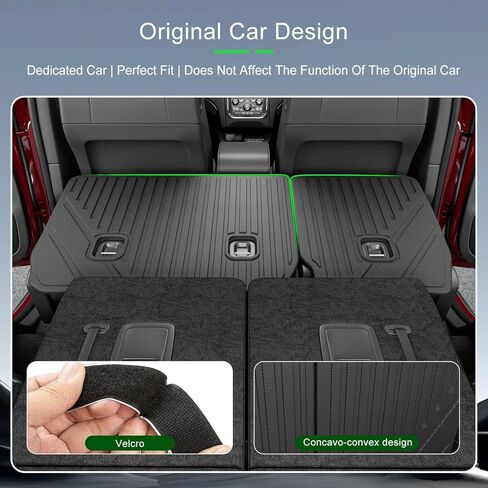 6 Seats Floor Mat Compatible with 2016-2024 Dodge Durango Cargo Mat 3rd Backrest Mat Replacement for 2016-2024 Dodge Durango Accessories (Trunk Mat+3rd Backrest Mat+6 Seats Floor Mat) in Kuwait