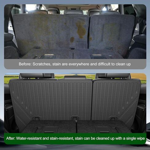 6 Seats Floor Mat Compatible with 2016-2024 Dodge Durango Cargo Mat 3rd Backrest Mat Replacement for 2016-2024 Dodge Durango Accessories (Trunk Mat+3rd Backrest Mat+6 Seats Floor Mat) in Kuwait