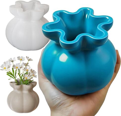 Wehous Unique Bowl Resin Molds, 3D Candle Holder Container Resin Concrete Silicone Molds, Jewelry Holder Trinket Storage Tray Plate Candy Holder Plant Pot Mold for Casting Clay Craft Ornament in Saudi Arabia