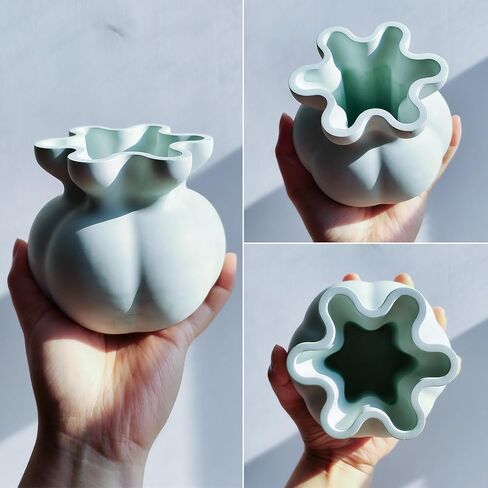 Wehous Unique Bowl Resin Molds, 3D Candle Holder Container Resin Concrete Silicone Molds, Jewelry Holder Trinket Storage Tray Plate Candy Holder Plant Pot Mold for Casting Clay Craft Ornament in Saudi Arabia