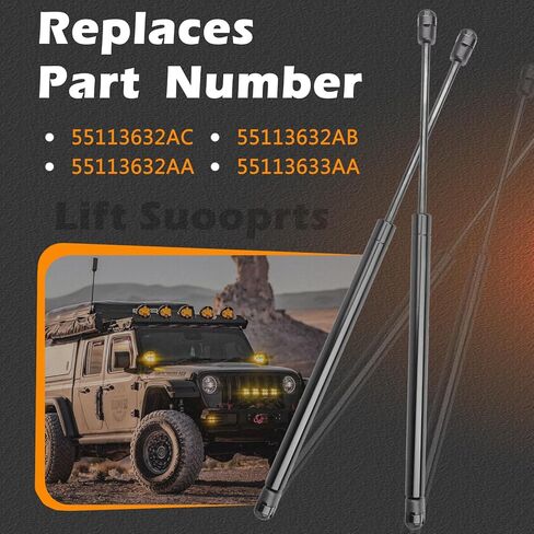 2 Pcs 29.12 in Liftgate Trunk Struts Lift Supports Compatible with Jeep 11-13 Grand Cherokee Without Power Liftgate Shock Gas Spring Cylinder Rear Back Tailgate Hatch Replaces 55113632AC 55113632AA in Saudi Arabia
