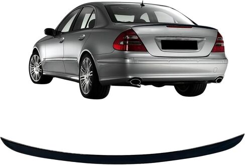 جناح سبويلر خلفي لسيارة Mercedes-Benz E Class W211 E280/ E300/ E320/ E350/ E500/ E550 2003-2009 لامع خارجي للسيارة ABS جناح خلفي للشفاه جناح سبويلر بتصميم ديناميكي هوائي in Saudi Arabia