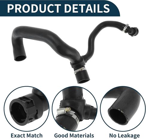 Radiator Hose Heater Hose Radiator Outlet Hose Pipe for BMW F22 F23 F30 F32 F33 F34 F36 335i GT XDrive No.11537594319 Rubber Coolant Pipe Black 1 Pc in Saudi Arabia